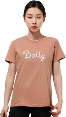 (W) 발리 핑크 로고 프린트 크루넥 반팔 티셔츠 SS22. 6300246 Lookbook (W) 발리 핑크 로고 프린트 크루넥 반팔 티셔츠 SS22. 6300246