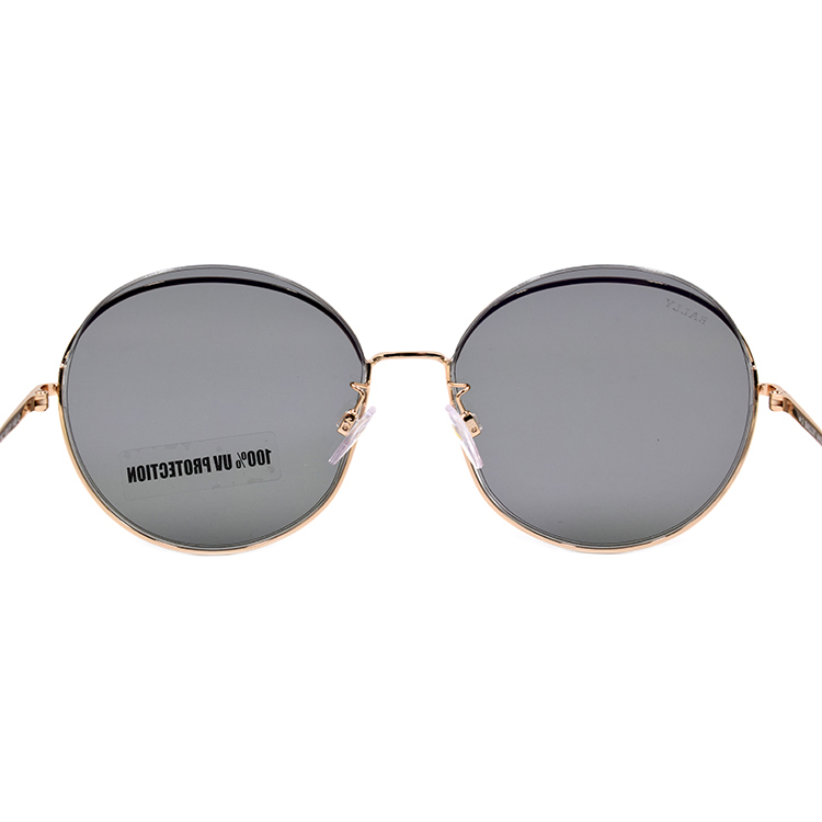 Shop (W) BALLY Kacamata Bundar Wanita BY0077-D Emas/Hitam Avant-Garde Holiday. BY0077-D 28C