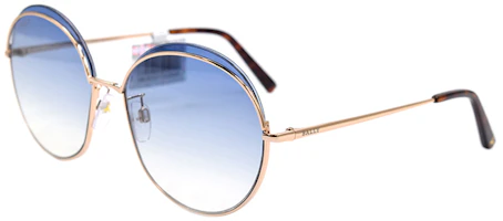 Order (W) BALLY Gafas de Sol Avant-Garde Festivas BY0077-D Dorado/Degradado Azul. BY0077-D 28W