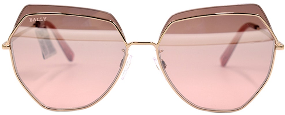 (W) BALLY Avant-Garde Cermin Mata BY0076-D Wanita Emas/Pink-Merah. BY0076-D 28Z Lookbook (W) BALLY Avant-Garde Cermin Mata BY0076-D Wanita Emas/Pink-Merah. BY0076-D 28Z