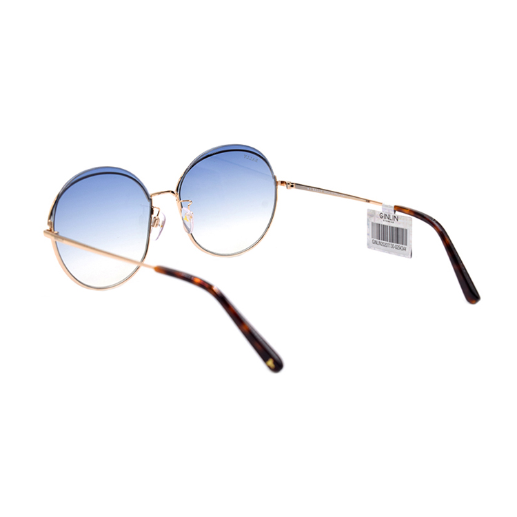 Shop (W) BALLY アバンギャルド ホリデーサングラス BY0077-D ゴールド/ブルーグラデーション BY0077-D 28W