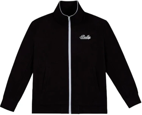 (Women) BALLY Black Letter Print Stand Collar Long Sleeve Jacket 6302726 Order (Women) BALLY Black Letter Print Stand Collar Long Sleeve Jacket 6302726