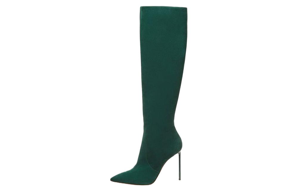 (Women) BALLY Block High Boot 'Green Leather' 6304225