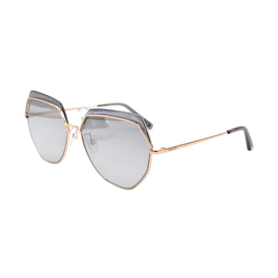 (Women) BALLY BY0076-D Gold/Gray Luxury Holiday Travel Sunglasses. BY0076-D 28C