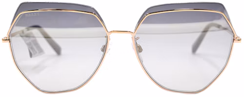 Lookbook (W) BALLY BY0076-D Gafas de Sol Doradas/Grises de Lujo para Viajes y Vacaciones. BY0076-D 28C