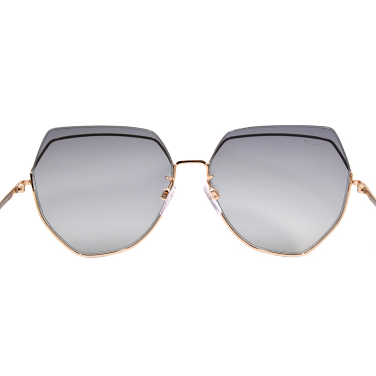 Shop (W) BALLY BY0076-D Cermin Mata Mewah Emas/Kelabu untuk Perjalanan & Percutian. BY0076-D 28C