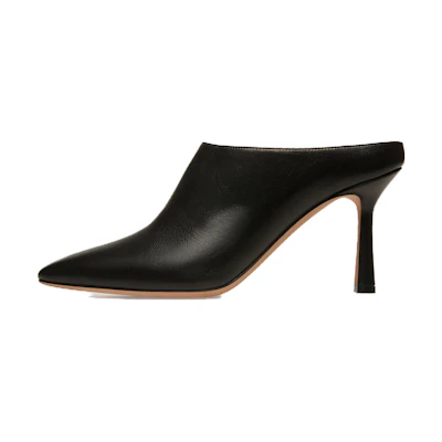(W) BALLY Calfskin High-Heel Slide 'Black Fashion'