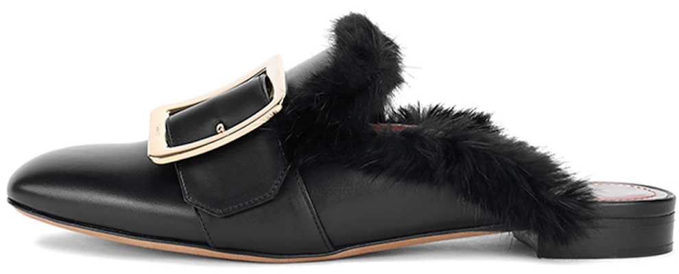 (W) Sandali Slip-On in Pelle di Vitello Nera BALLY Punta Tonda 6223313 Buy (W) Sandali Slip-On in Pelle di Vitello Nera BALLY Punta Tonda 6223313