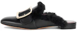 Buy (W) Sandali Slip-On in Pelle di Vitello Nera BALLY Punta Tonda 6223313