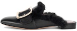 Buy (Women) BALLY Calfskin Round Toe Slip-On Sandals 'Black' 6223313