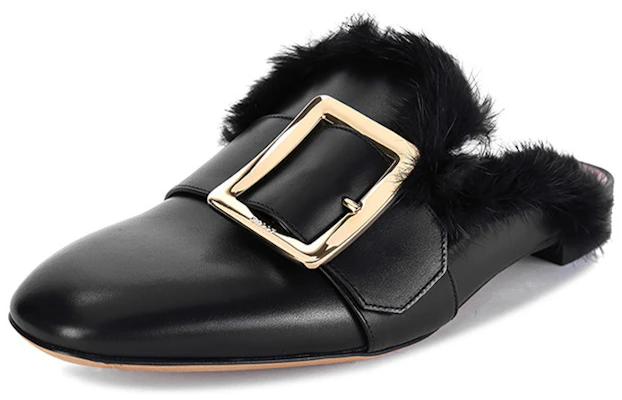 (W) Sandali Slip-On in Pelle di Vitello Nera BALLY Punta Tonda 6223313 Order (W) Sandali Slip-On in Pelle di Vitello Nera BALLY Punta Tonda 6223313