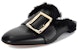 (Women) BALLY Calfskin Round Toe Slip-On Sandals 'Black' 6223313