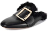 Order (Women) BALLY Calfskin Round Toe Slip-On Sandals 'Black' 6223313