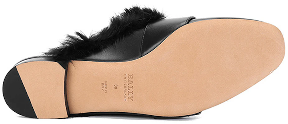 (W) Sandali Slip-On in Pelle di Vitello Nera BALLY Punta Tonda 6223313 Shop (W) Sandali Slip-On in Pelle di Vitello Nera BALLY Punta Tonda 6223313