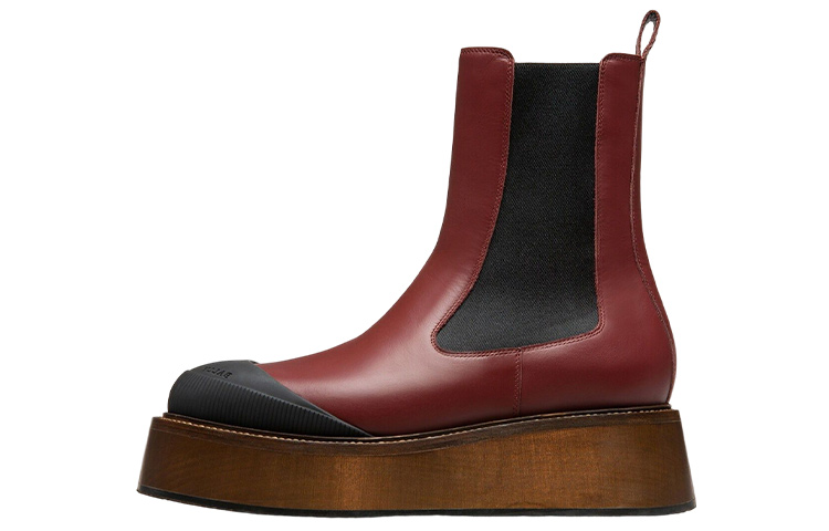 (Women) BALLY Chelsea Boot 'Red Leather Fashion' 6301654