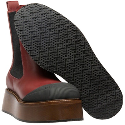 (W) BALLY 红色皮革时尚切尔西靴 6301654 Shop (W) BALLY 红色皮革时尚切尔西靴 6301654