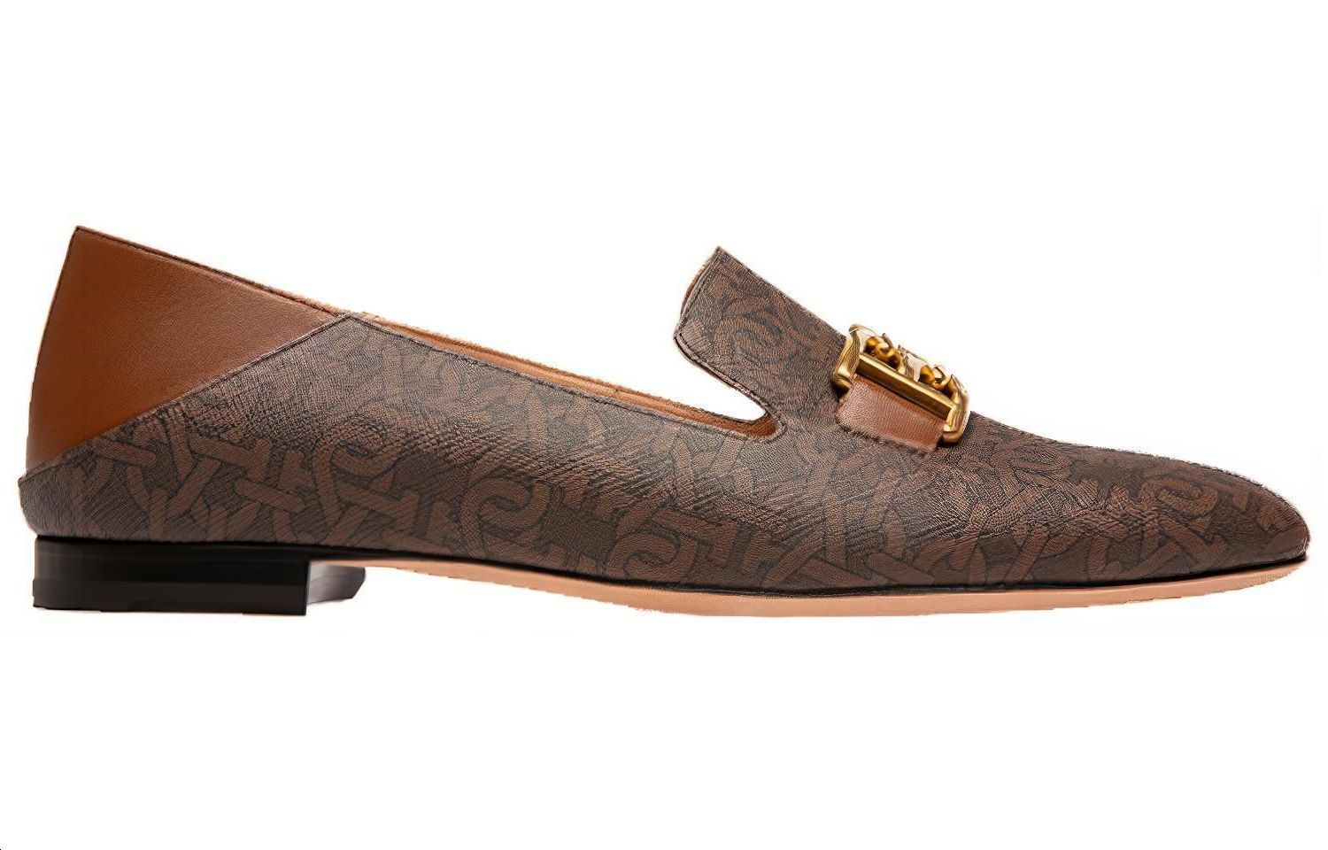 (W) BALLY Classic Loafer 'Logo Print Brown' 圖 2