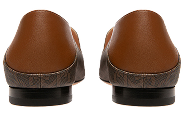 (W) BALLY Classic Loafer 'Logo Print Brown' 圖 5