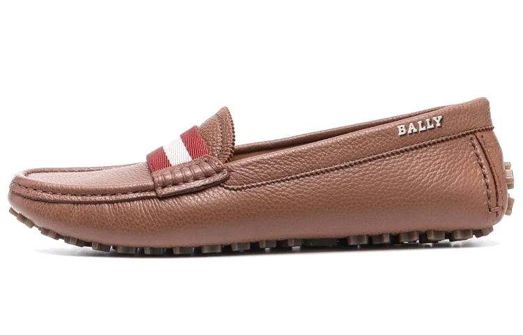 (W) BALLY Classic Stripe Flat 'Brown'
