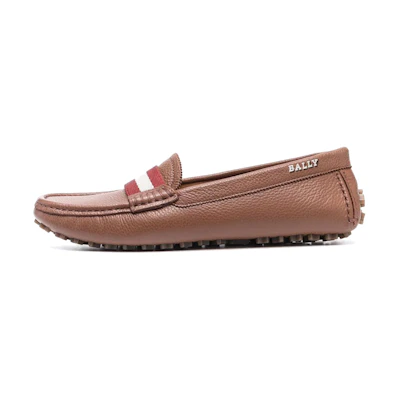 (W) BALLY Classic Stripe Flat 'Brown'