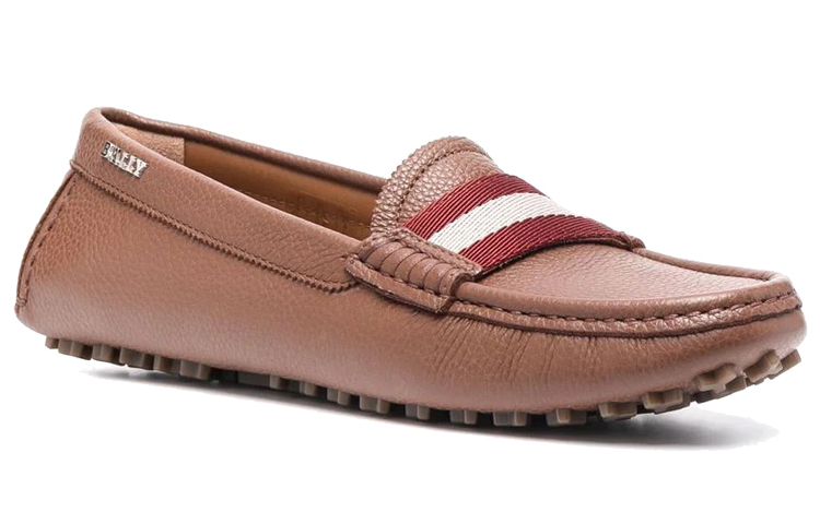 (W) BALLY Classic Stripe Flat 'Brown' 圖 2