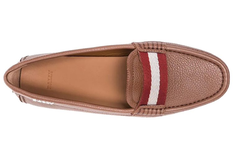 (W) BALLY Classic Stripe Flat 'Brown' 圖 4
