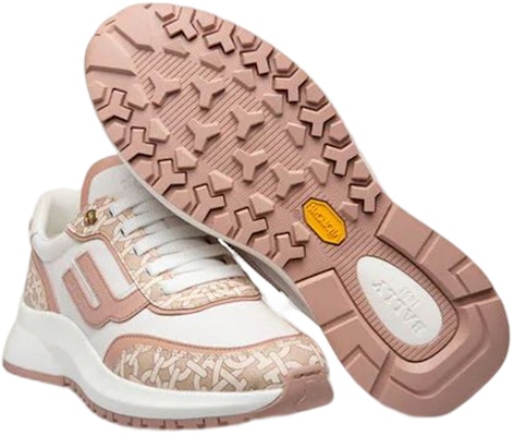 BALLY 巴利 Demmy 皮革低筒綁帶運動休閒鞋 女款 粉白色 Shop BALLY 巴利 Demmy 皮革低筒綁帶運動休閒鞋 女款 粉白色