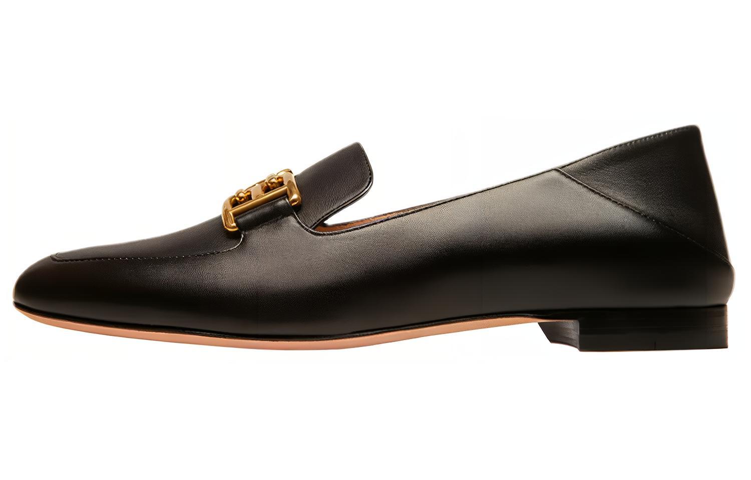 (Women) BALLY Ellah Flat 'Black Leather Loafer' 6300070
