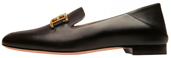 (Women) BALLY Ellah Flat 'Black Leather Loafer' 6300070 (Women) BALLY Ellah Flat 'Black Leather Loafer' 6300070
