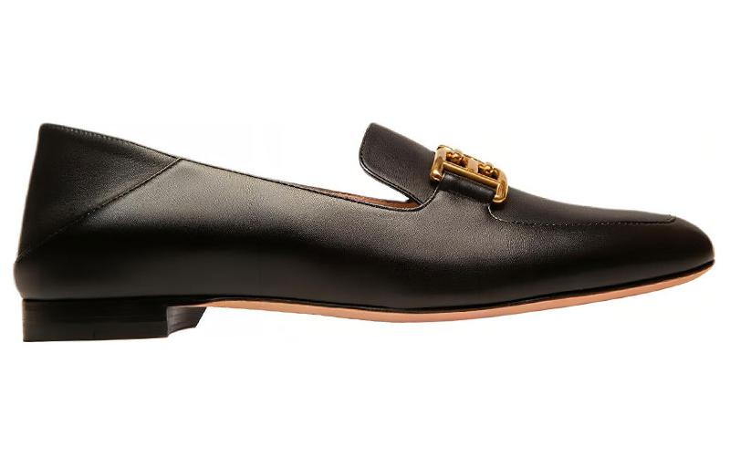 Order (W) BALLY Ellah Flat 'Loafer Kulit Hitam' 6300070