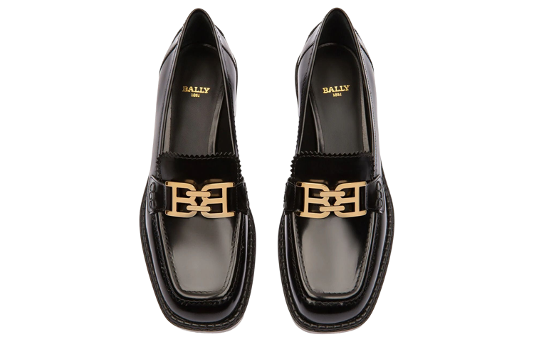 Lookbook (W) BALLY Ellyane 'Tacón Cuadrado Punta Negra de Piel' 6301289