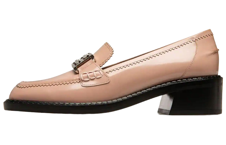 (Women) BALLY Ellyane 'Pink Leather Block Heels' 6301292