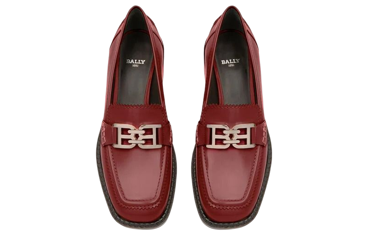 Lookbook (W) 발리 엘리안 레드 스퀘어토 블록힐 (Bally Ellyan Red Square Block Heel) 6301291