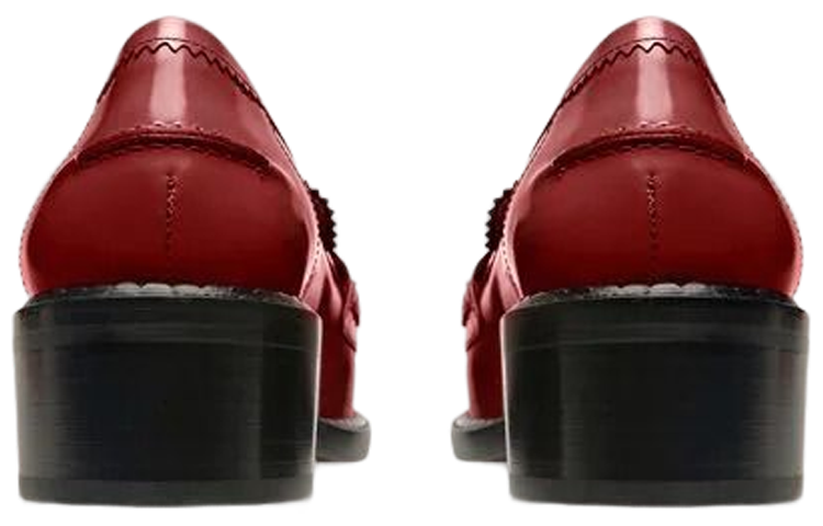 Shop (Women) BALLY Ellyane 'Red Square-Toe Block Heel' 6301291