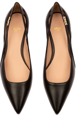 (Women) BALLY Elsa Flat 'Black Leather' 6236615 Lookbook (Women) BALLY Elsa Flat 'Black Leather' 6236615