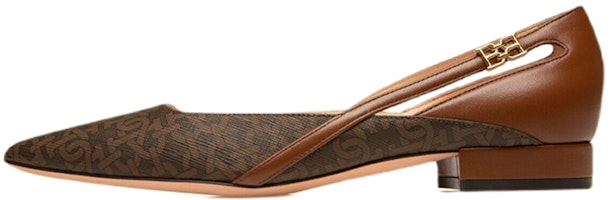 (Women) BALLY Elsa Flat 'Brown Leather' 6239441 (Women) BALLY Elsa Flat 'Brown Leather' 6239441