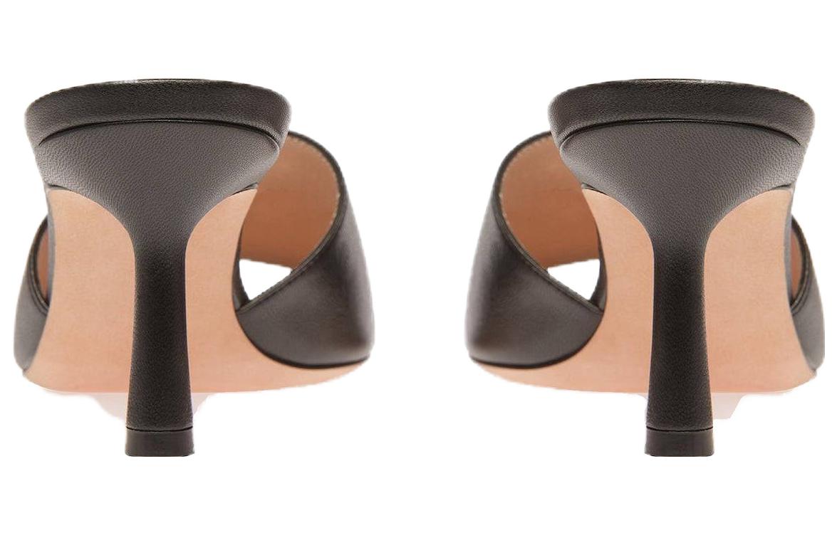 (W) BALLY Emblem 'Black Leather Slide' 圖 4