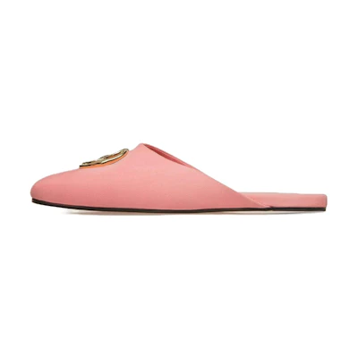 (W) BALLY Emblem 'Pink Velvet Loafer'