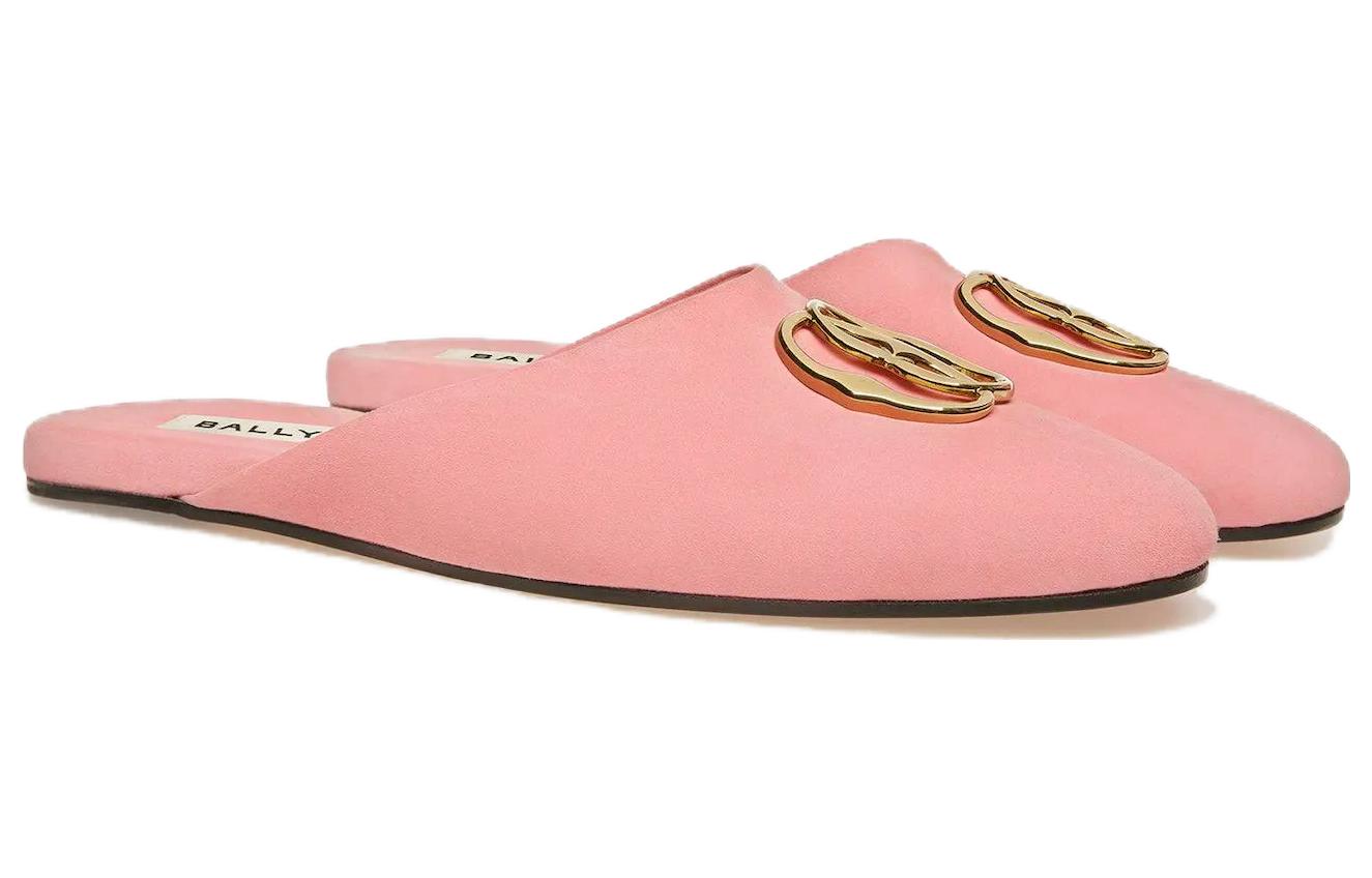 (W) BALLY Emblem 'Pink Velvet Loafer' 圖 2