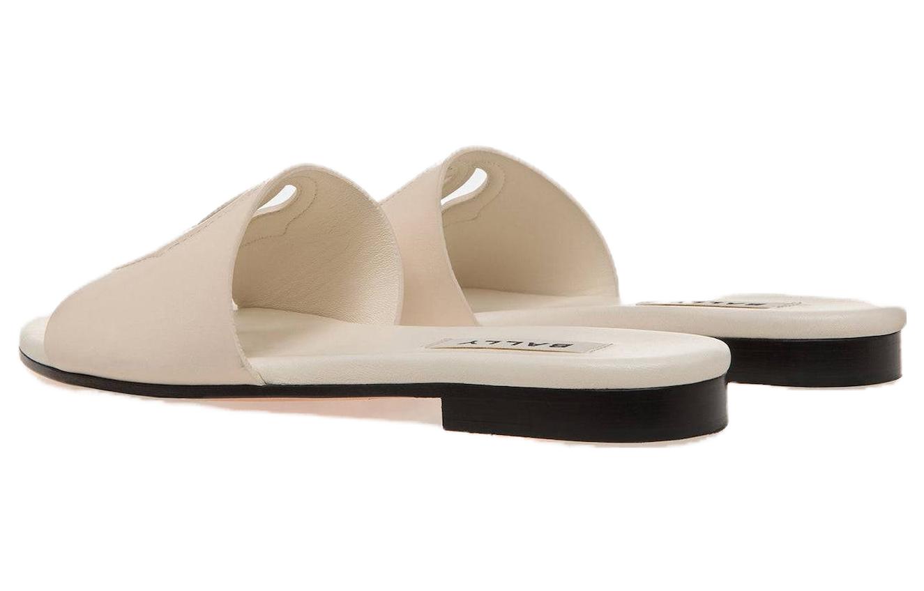 (W) BALLY Emblem 'White Slip-On Slides' 圖 3