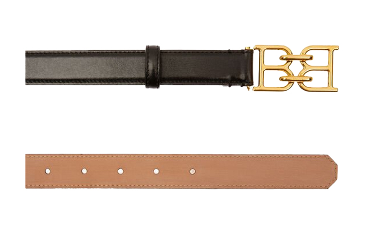 Lookbook (Women) BALLY Embossed Leather Belt Black with Metal Buckle - 2.5cm Wide. 6237130
