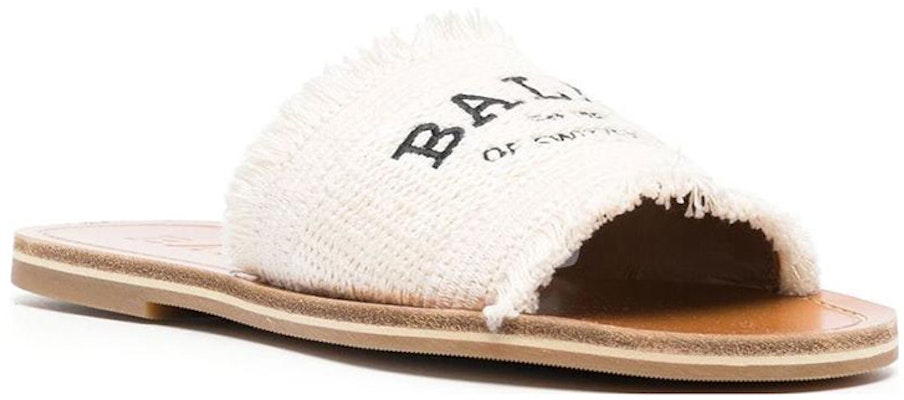 (W) BALLY Sandal Kain Bordir Datar 'Beige' 6302815 Order (W) BALLY Sandal Kain Bordir Datar 'Beige' 6302815