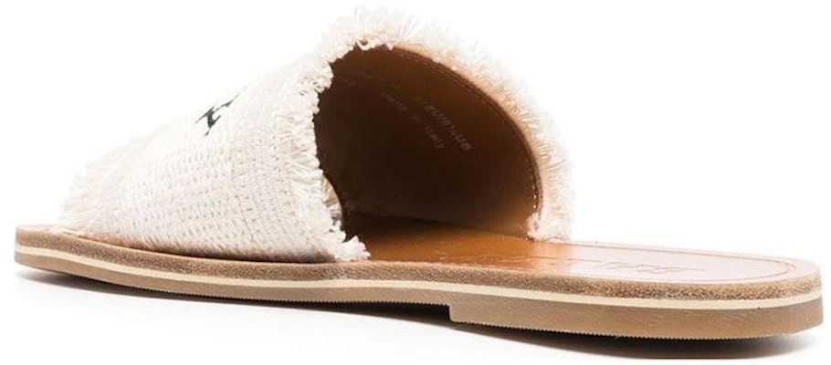 (W) BALLY Sandal Kain Bordir Datar 'Beige' 6302815 Shop (W) BALLY Sandal Kain Bordir Datar 'Beige' 6302815