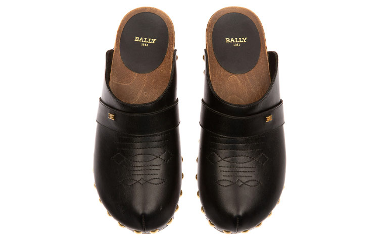 (W) BALLY Eugeny 'Black Studded Leather Mule' 圖 3
