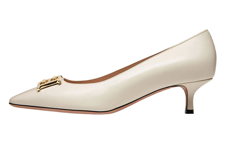 (Women) BALLY Evanca 'White Leather Mid-Low Heel' 6301717