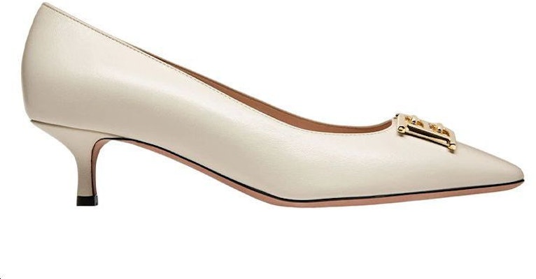 (Women) BALLY Evanca 'White Leather Mid-Low Heel' 6301717 Order (Women) BALLY Evanca 'White Leather Mid-Low Heel' 6301717