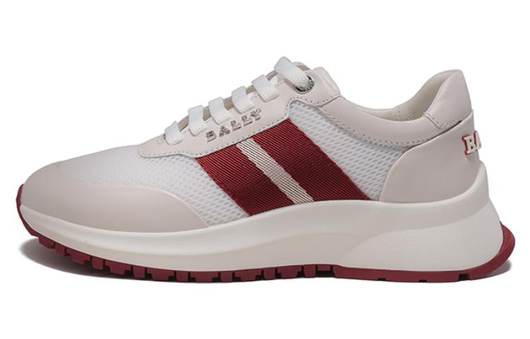 (W) BALLY Fabric and Leather Mesh Lace-Up Sneaker 'White'
