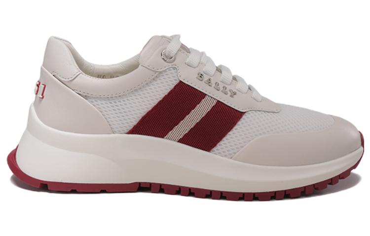 (W) BALLY Fabric and Leather Mesh Lace-Up Sneaker 'White' 圖 2