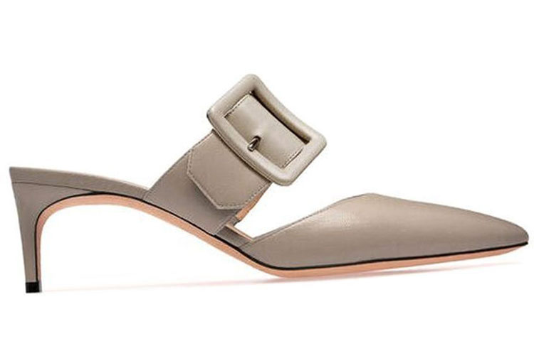 (W) BALLY Fashion Buckle High-Heel 'Grey' 圖 2