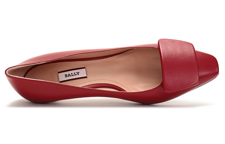 Purchase (W) BALLY Basket Mode Décontractée à Talon Haut ''Cuir Rouge'' 6231084